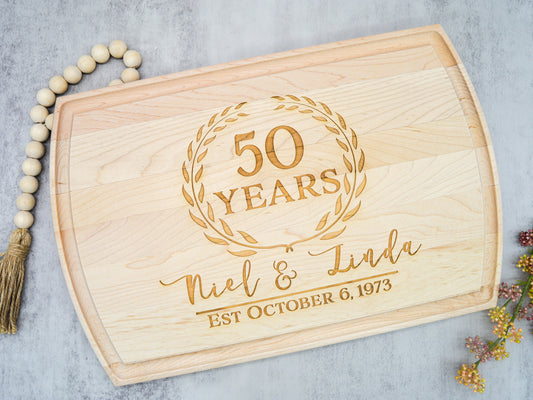 Anniversary Cutting Board | Custom Cutting Board