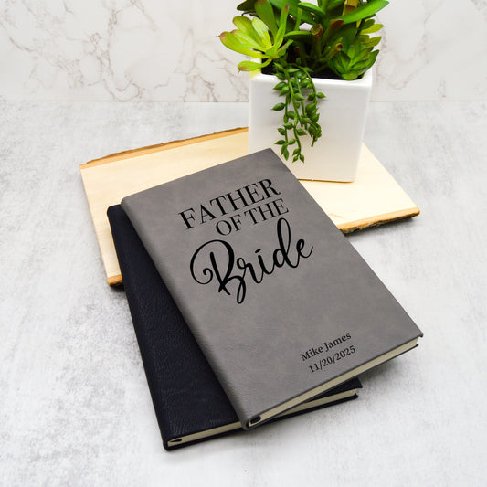 Father Of The Bride Gift, Father Of The Groom Gift, Custom Journal, Wedding Journal, Father Bride Gifts, Parents Wedding, Mom Bride Gift